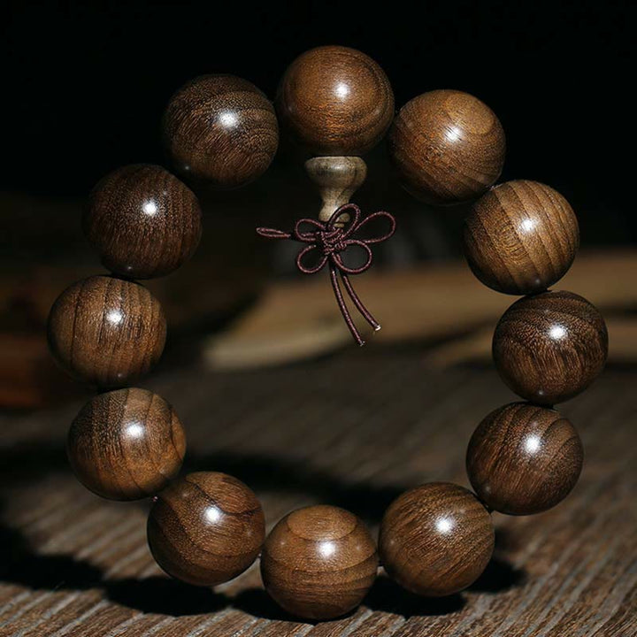 Rare Phoebe Zhennan Wood Spirituality Blessing Bracelet