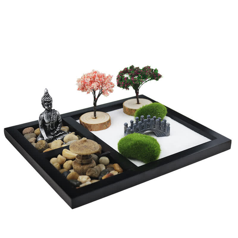 Buddha Stones Buddha Symbol Tree Landscape Meditation Calm Zen Garden Decoration