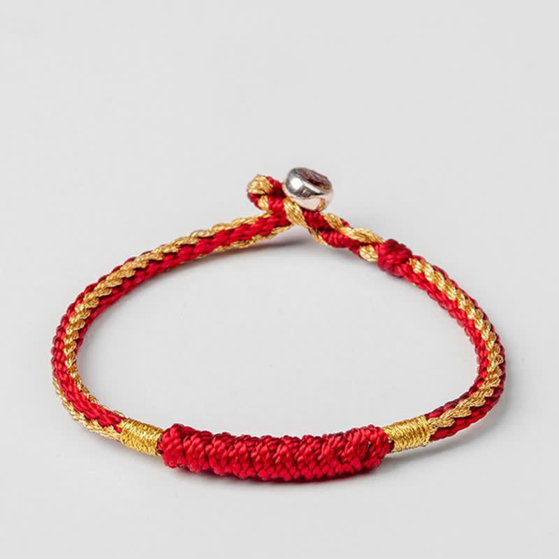 Buddha Stones Tibetan Handmade Braid Luck String Protection Bracelet