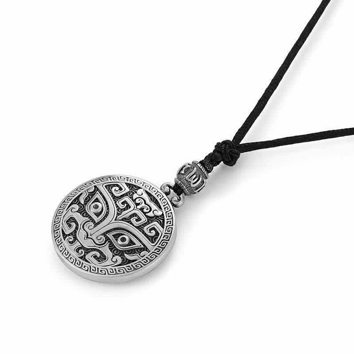 Lucky FengShui Mythological Creature Taotie Wealth Necklace Pendant