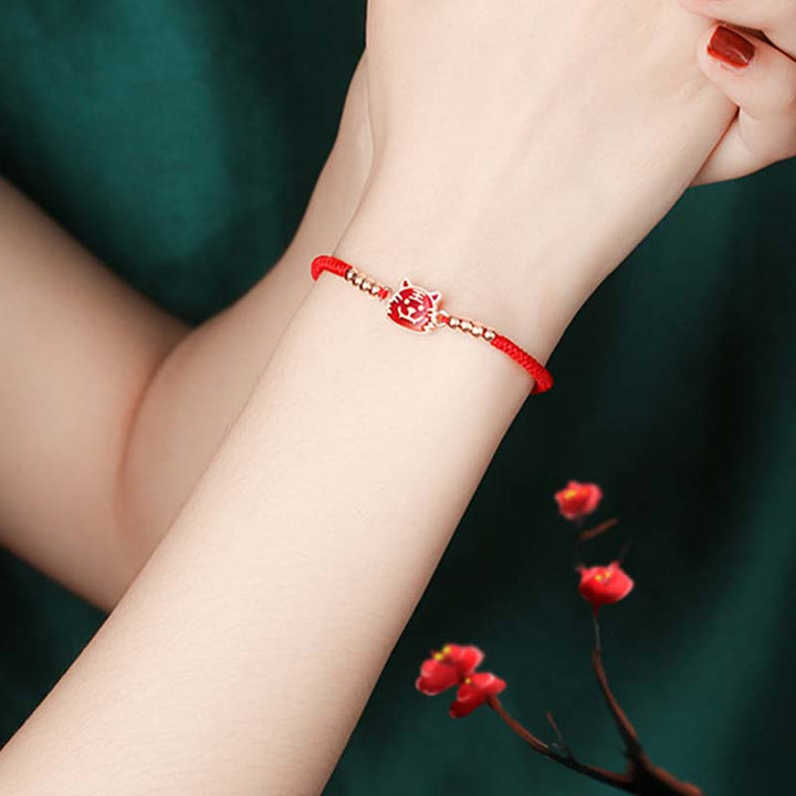 Buddha Stones 12 Chinese Zodiac Lucky Red String Bracelet