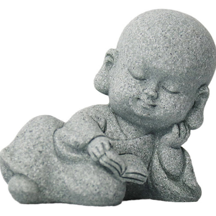 Buddha Stones Meditation Prayer Monk Buddha Statue Serenity Home Decoration