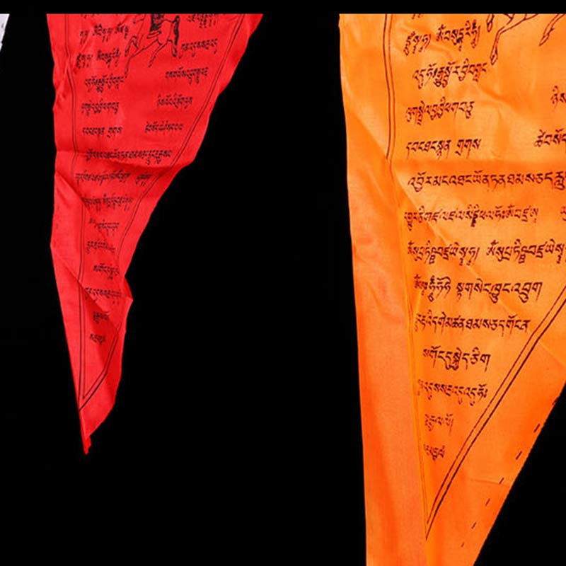 Tibetan Blessing Outdoor 25 Pcs Triangle Prayer Flag Decoration