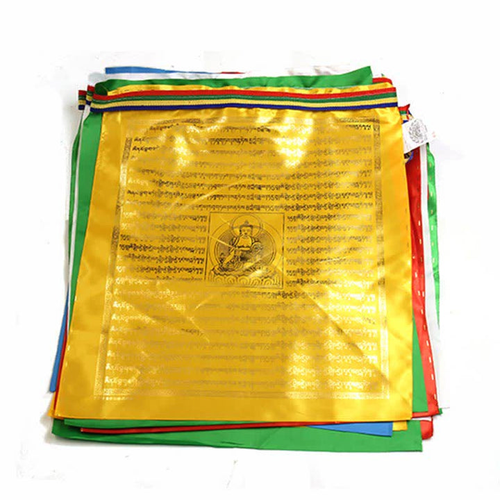 Tibetan 5 Colors Windhorse Buddha Scriptures Auspicious Outdoor Prayer Flag