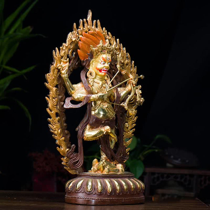 Kurukulla Buddha Figurine Serenity Copper Statue Home Decoration