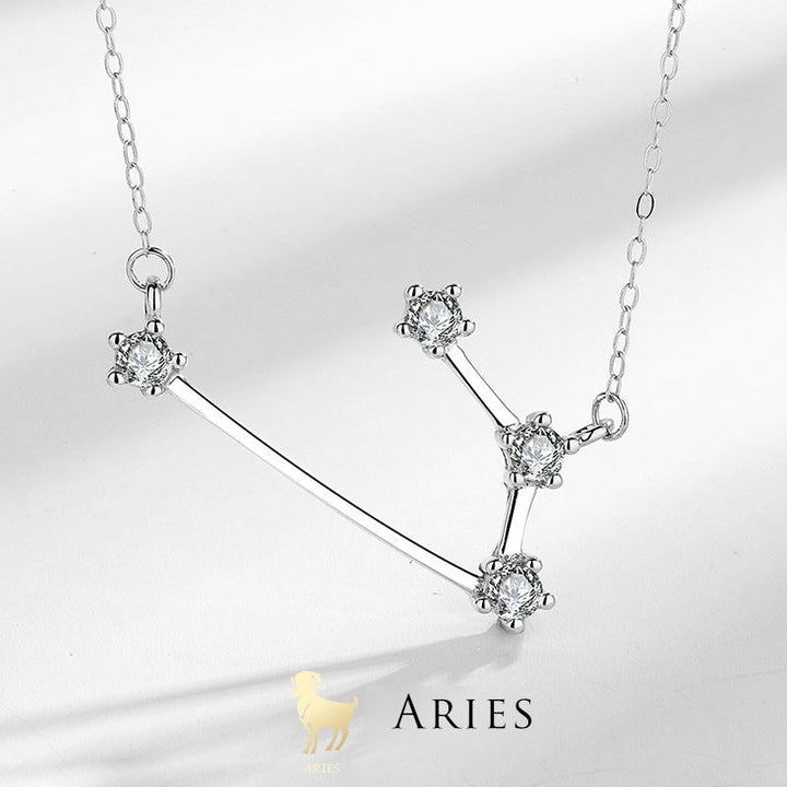 925 Sterling Silver 12 Constellations of the Zodiac Astrology Blessing Necklace Pendant (Extra 30% Off | USE CODE: FS30)