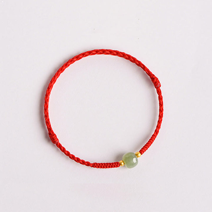 FREE Today: Bring Positive Energy Handmade Jade Bead Prosperity Braided Bracelet