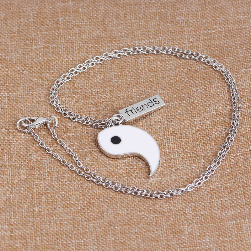 2Pcs Yin Yang Best Friends Balance Necklace Pendant (Extra 35% Off | USE CODE: FS35)