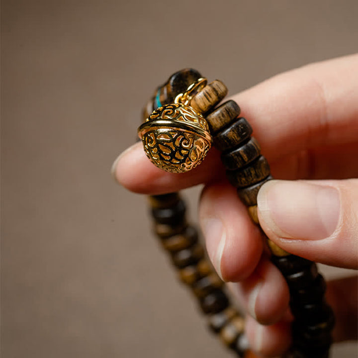 Agarwood Red Agate Turquoise Balance Strength Bracelet