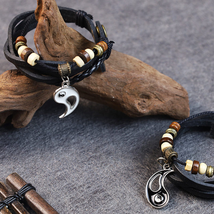 Yin Yang Pendant Couple Balance Bracelet (Extra 30% Off | USE CODE: FS30)