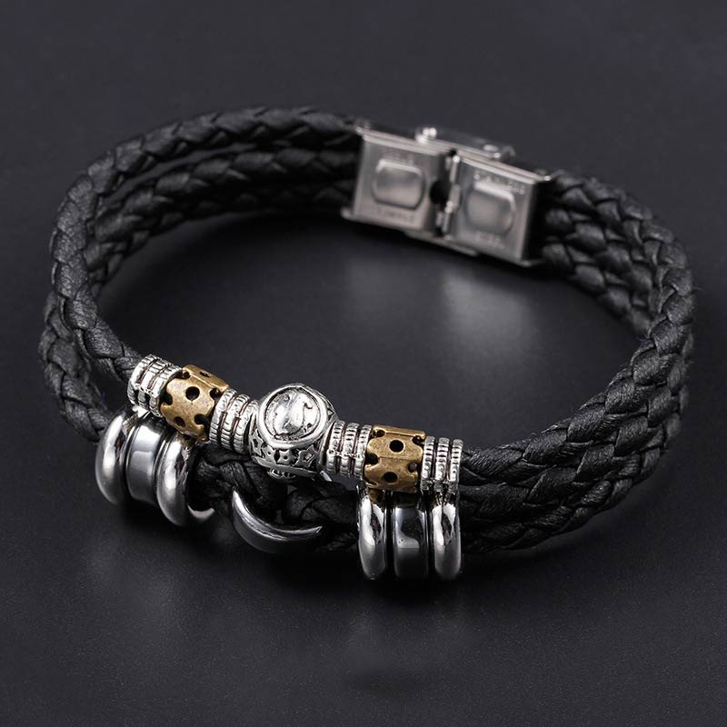 Buddha Stones 12 Constellations of the Zodiac Hematite Protection Bracelet