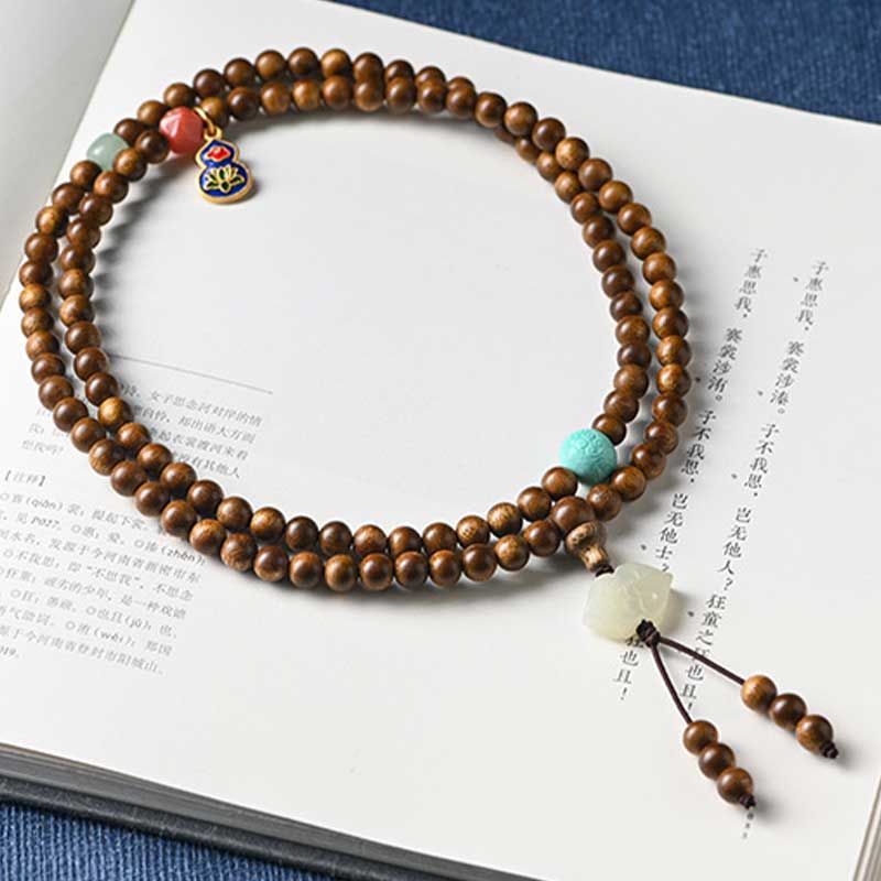 Tibetan Rosewood Protection Calm Bracelet Mala