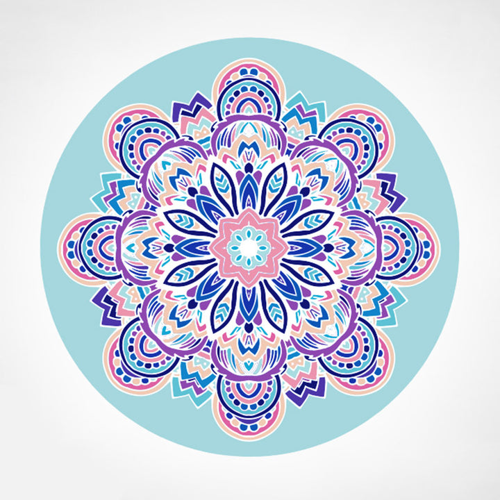 Lotus Mandala Pattern Foldable Yoga Meditation Seat Mat Home Decoration