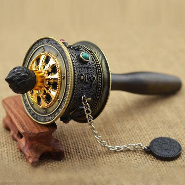 Tibetan Lucky Prayer Wheel Decoration