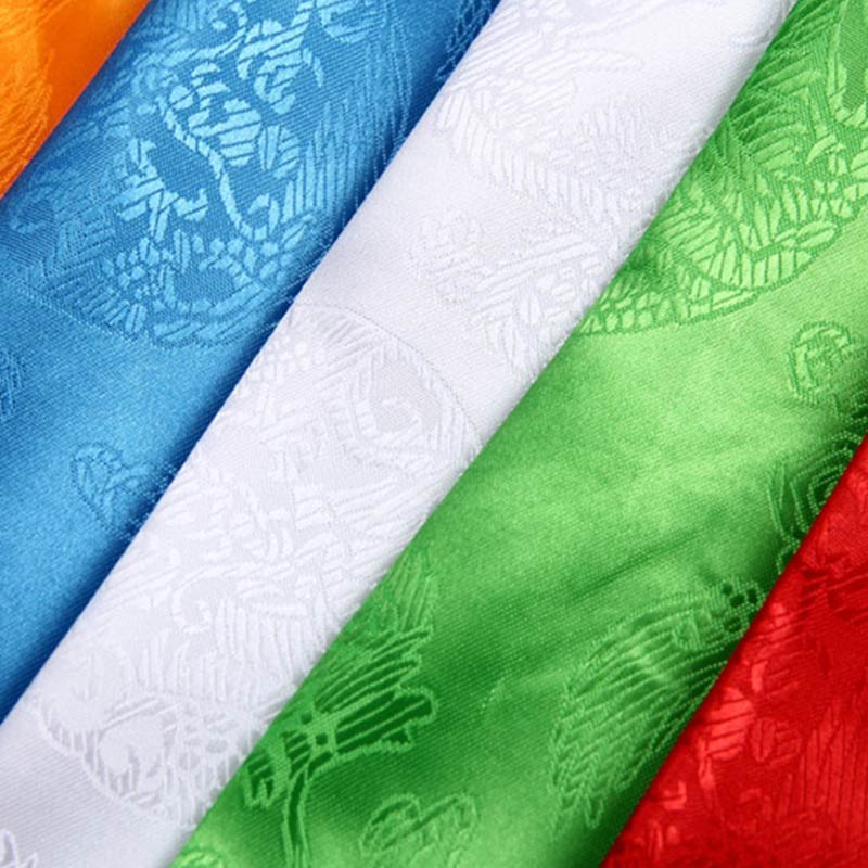 Tibetan Lucky Blessing 5 Colors Dragon Phoenix Pattern Khata Decoration (Extra 30% Off | USE CODE: FS30)
