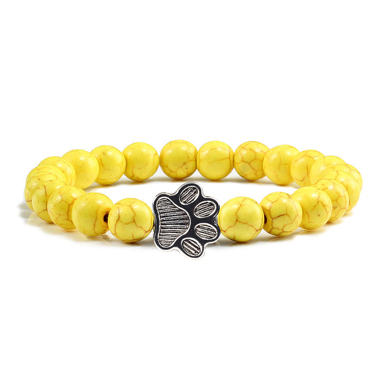 Buddha Stones “Save A Dog” Stone Bracelet