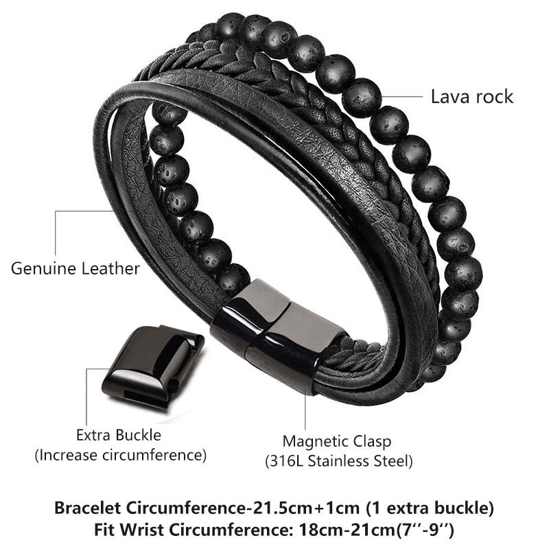 FREE Today:  Anti-stress Support Bead Leather Bracelet