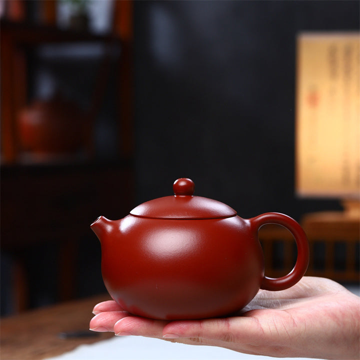 Buddha Stones Vintage Xishi Teapot Purple Clay Kung Fu Teapot 240ml