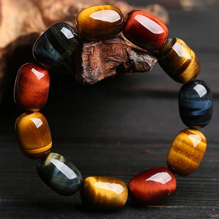 Buddha Stones Natural Tiger Eye Healing Protection Bracelet