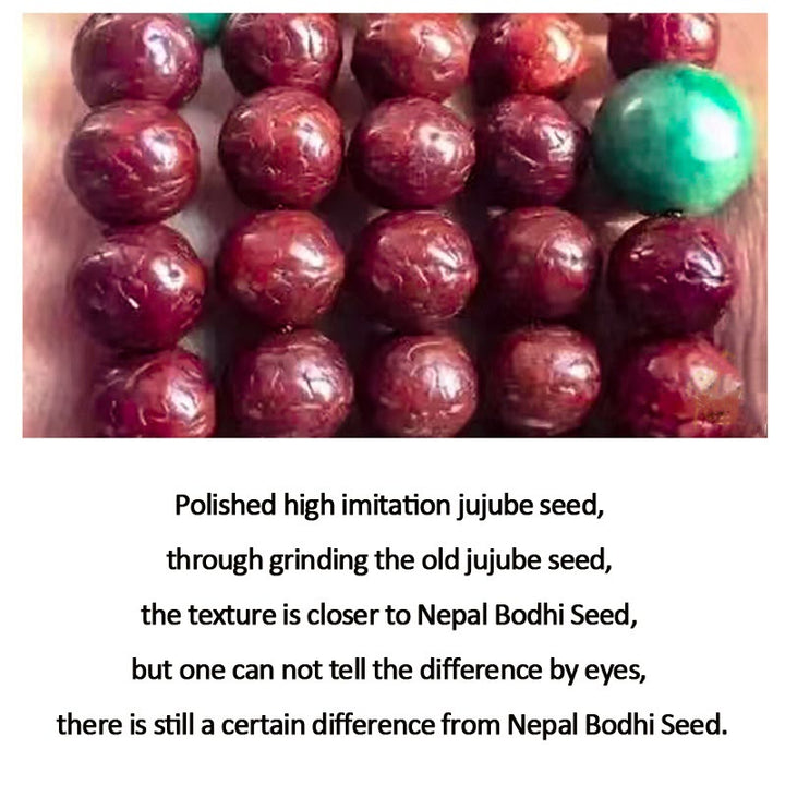 Buddha Stones 108 Mala Beads Nepal Bodhi Seed Luck Wealth Tassel Bracelet