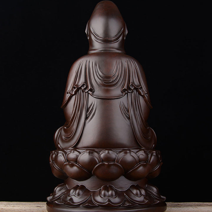 Avalokitesvara Ebony Lotus Harmony Blessing Home Decoration