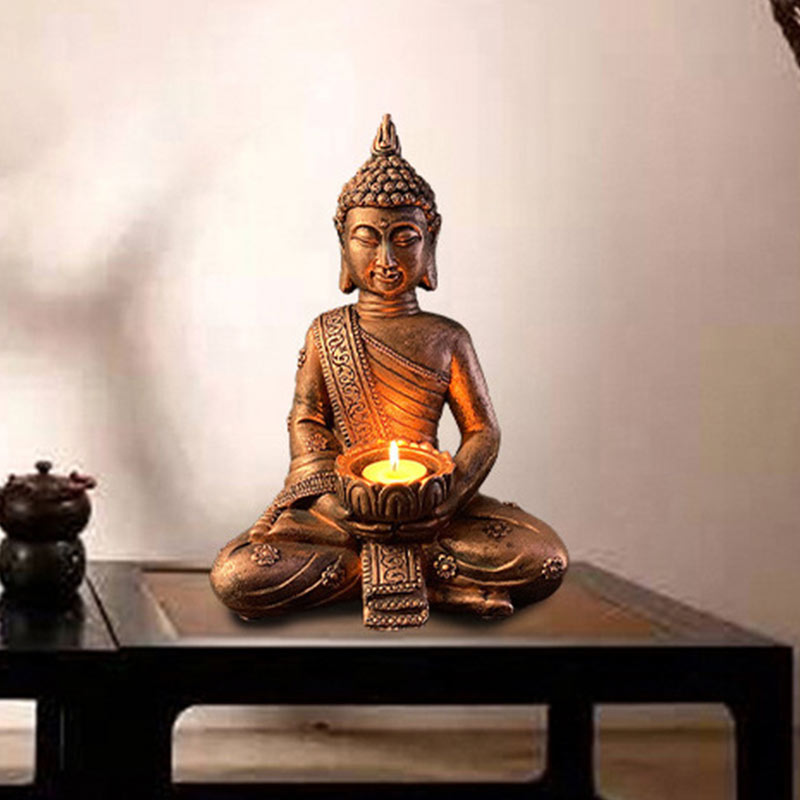 Tibetan Buddha Blessing Decoration Candlestick