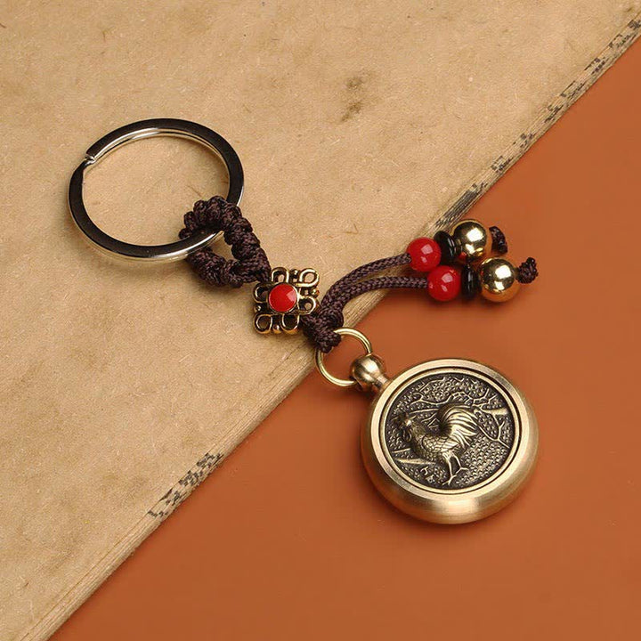 12 Chinese Zodiac Blessing Wealth Fortune Keychain