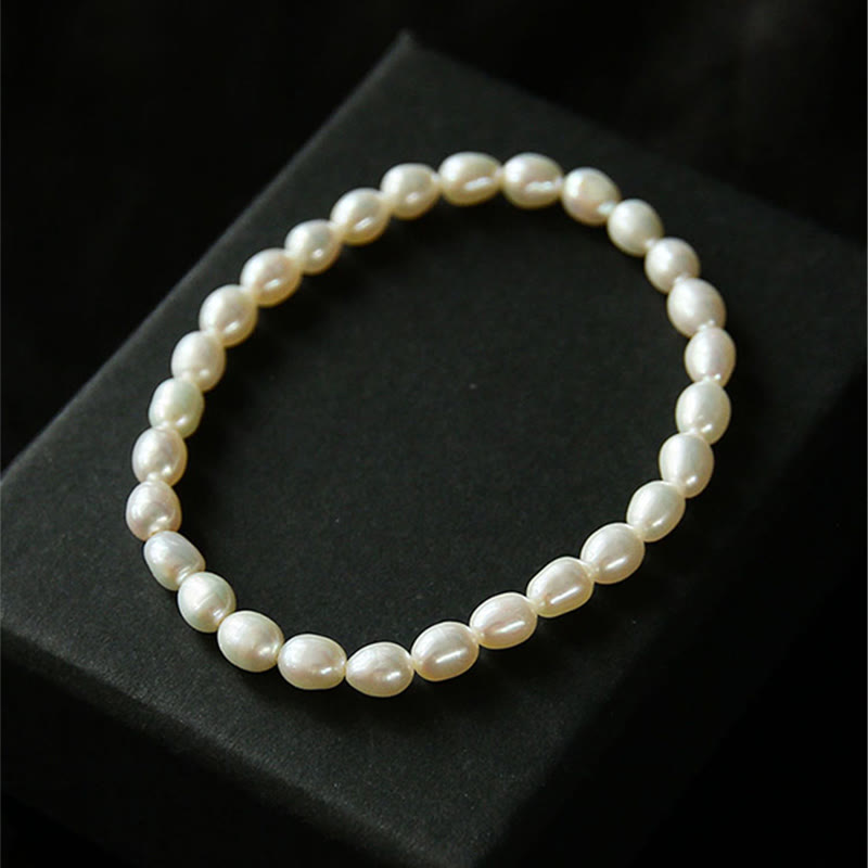 Buddha Stones Natural Pearl Healing Beaded Bracelet