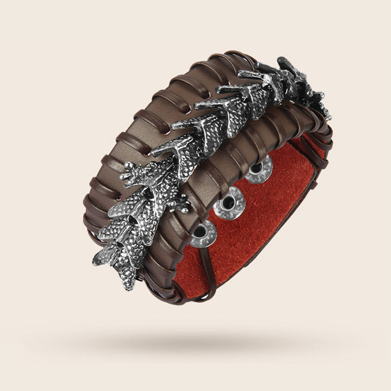 Dragon Leather Protection Weave Bracelet