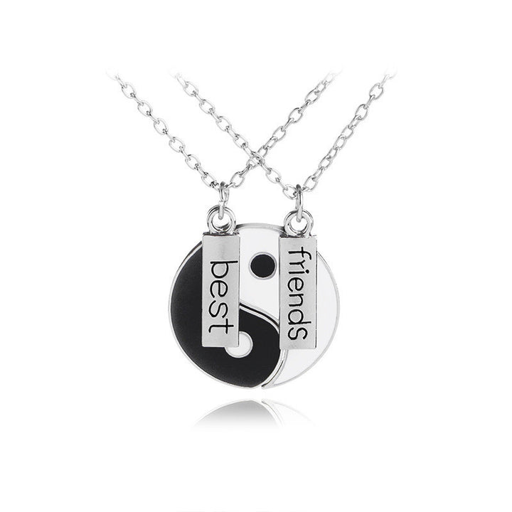 2Pcs Yin Yang Best Friends Balance Necklace Pendant (Extra 35% Off | USE CODE: FS35)