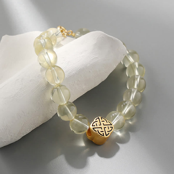 925 Sterling Silver Citrine Prosperity Bracelet