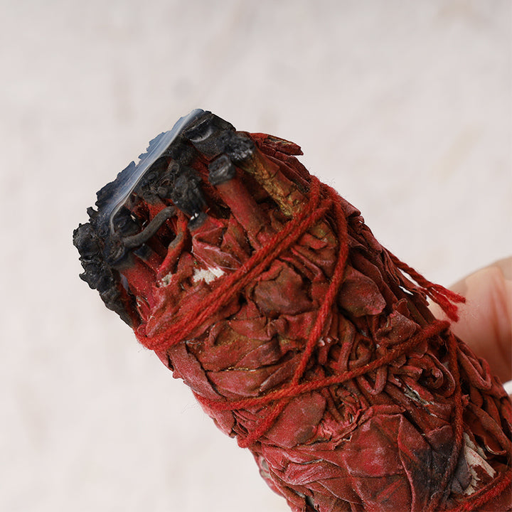 Buddha Stones Dragon's Blood Sage Smudge Stick for Home Negative Energy Cleansing Incense Healing Meditation Rituals