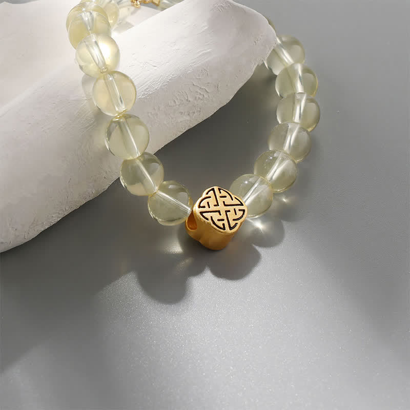 925 Sterling Silver Citrine Prosperity Bracelet