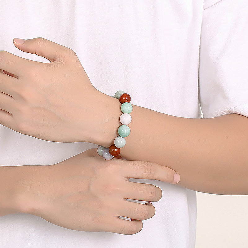 Buddha Stones Natural Jade Healing Protection Bracelet