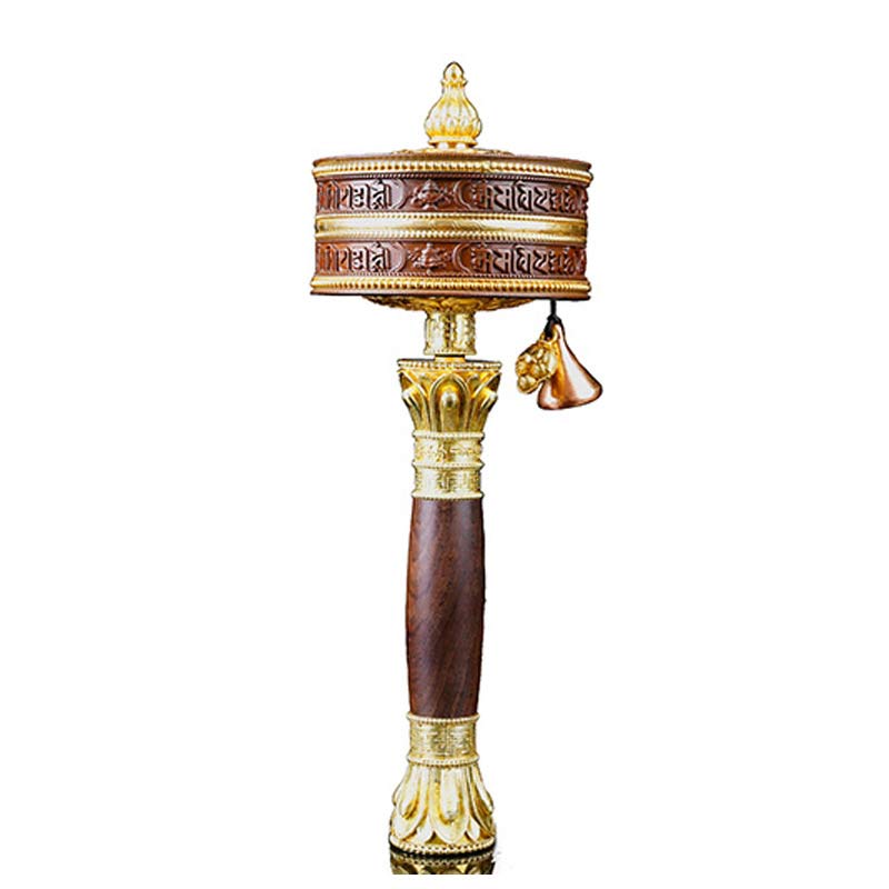 Tibetan Prayer Wheel Six True Words Copper Balance Decoration