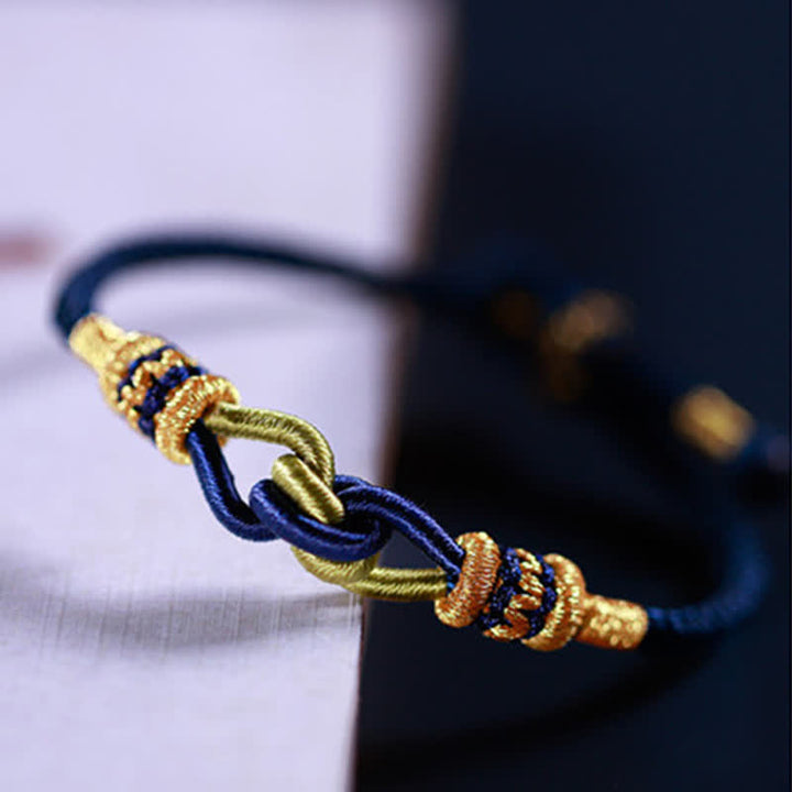 Buddha Stones Handmade Knotting Faith Strength Braid String Bracelet