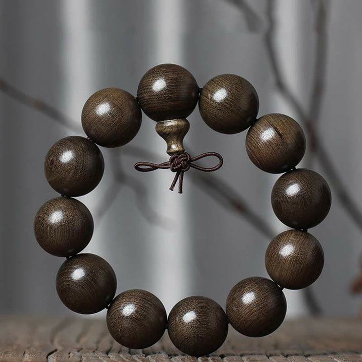 Rare Phoebe Zhennan Wood Spirituality Blessing Bracelet