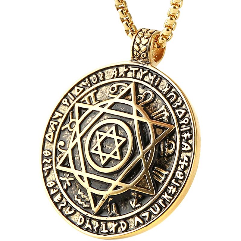 Buddha Stones Star of David Protection Necklace