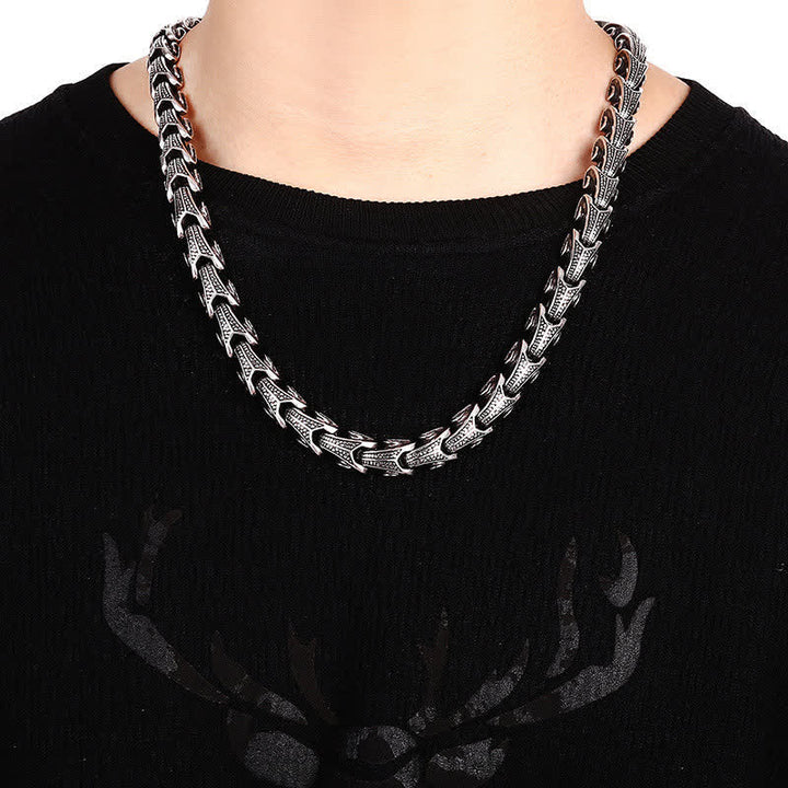 Dragon Pattern Titanium Steel Protection Necklace Pendant Bracelet