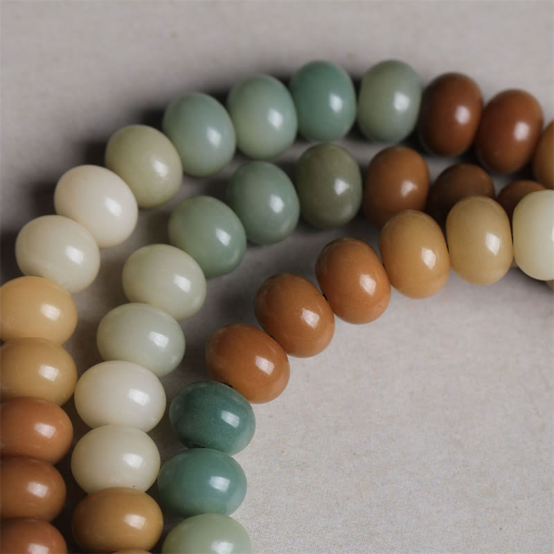 Buddha Stones 108 Mala Beads Gradient Bodhi Seed Buddha Hand Engraved Peace Bracelet