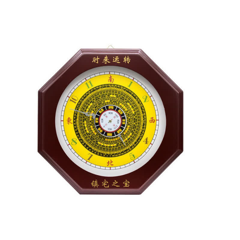 Feng Shui Bagua Map Balance Energy Map Wall Clock