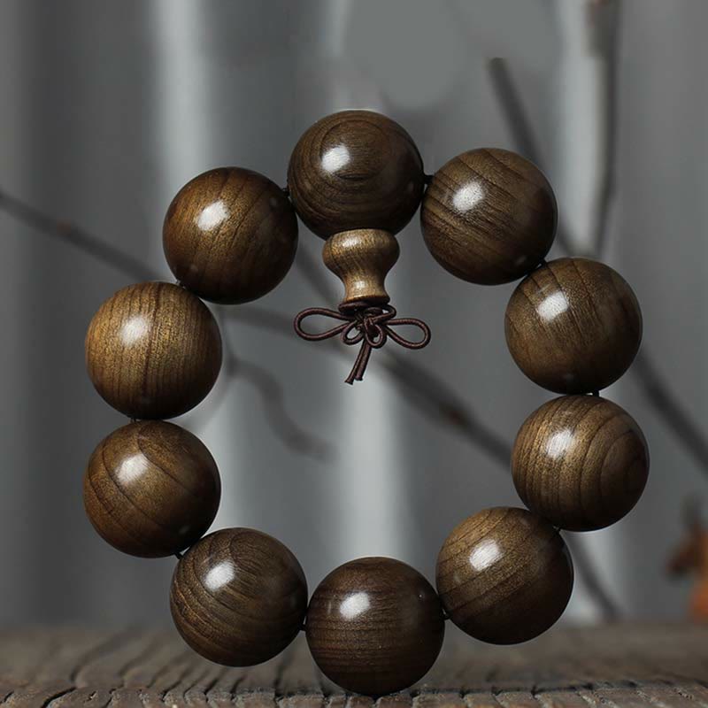 Rare Phoebe Zhennan Wood Spirituality Blessing Bracelet