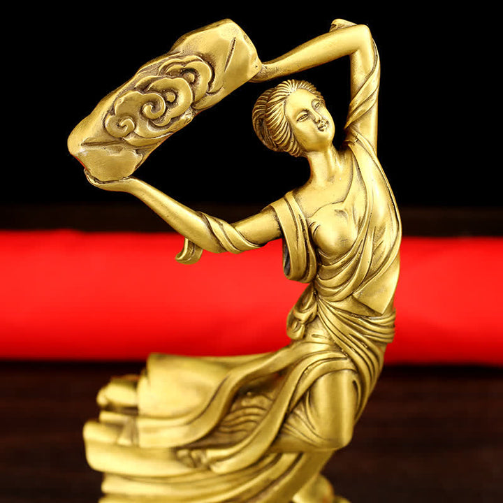 Bodhisattva Nuwa Mends The Sky Protection Copper Statue Decoration