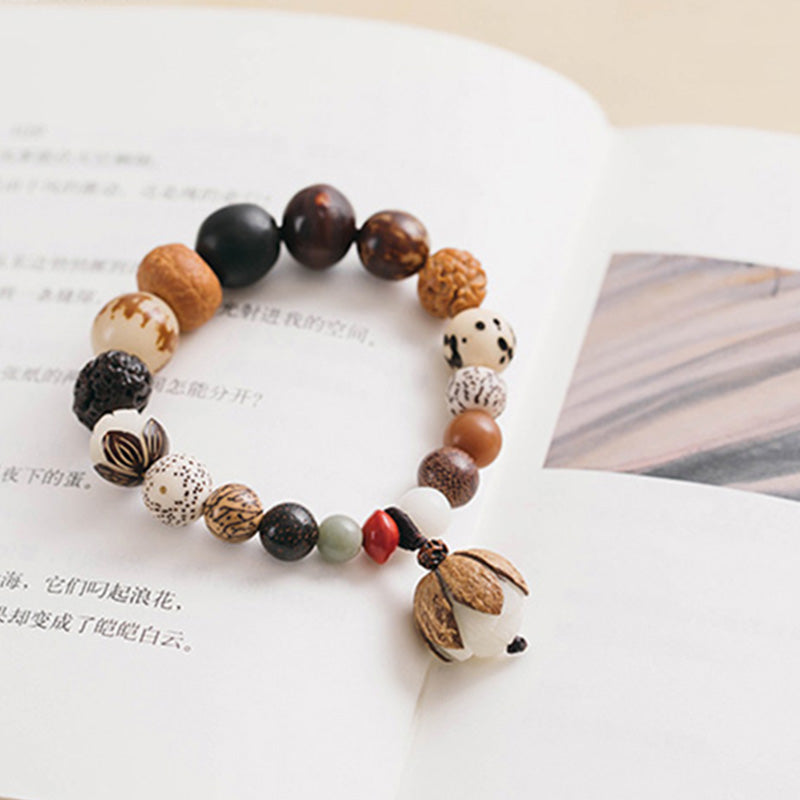 Bodhi Seed Lotus Wisdom Peace Wrist Mala Bracelet